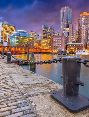 Boston, Massachusetts, USA Harbor and Skyline